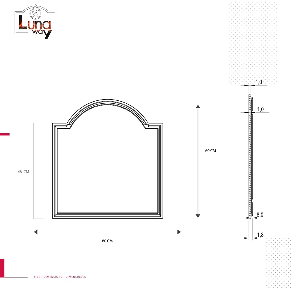 LASTRA IN GHISA DECO CM. 80x60 H. SP. 1 - immagine 3
