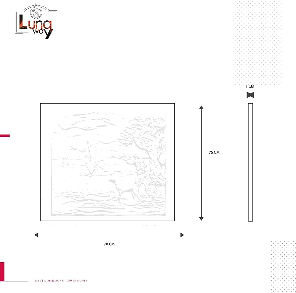 Lastra in ghisa decorata Cacciatore - CM. 78 x 75 h x 1 - immagine 4