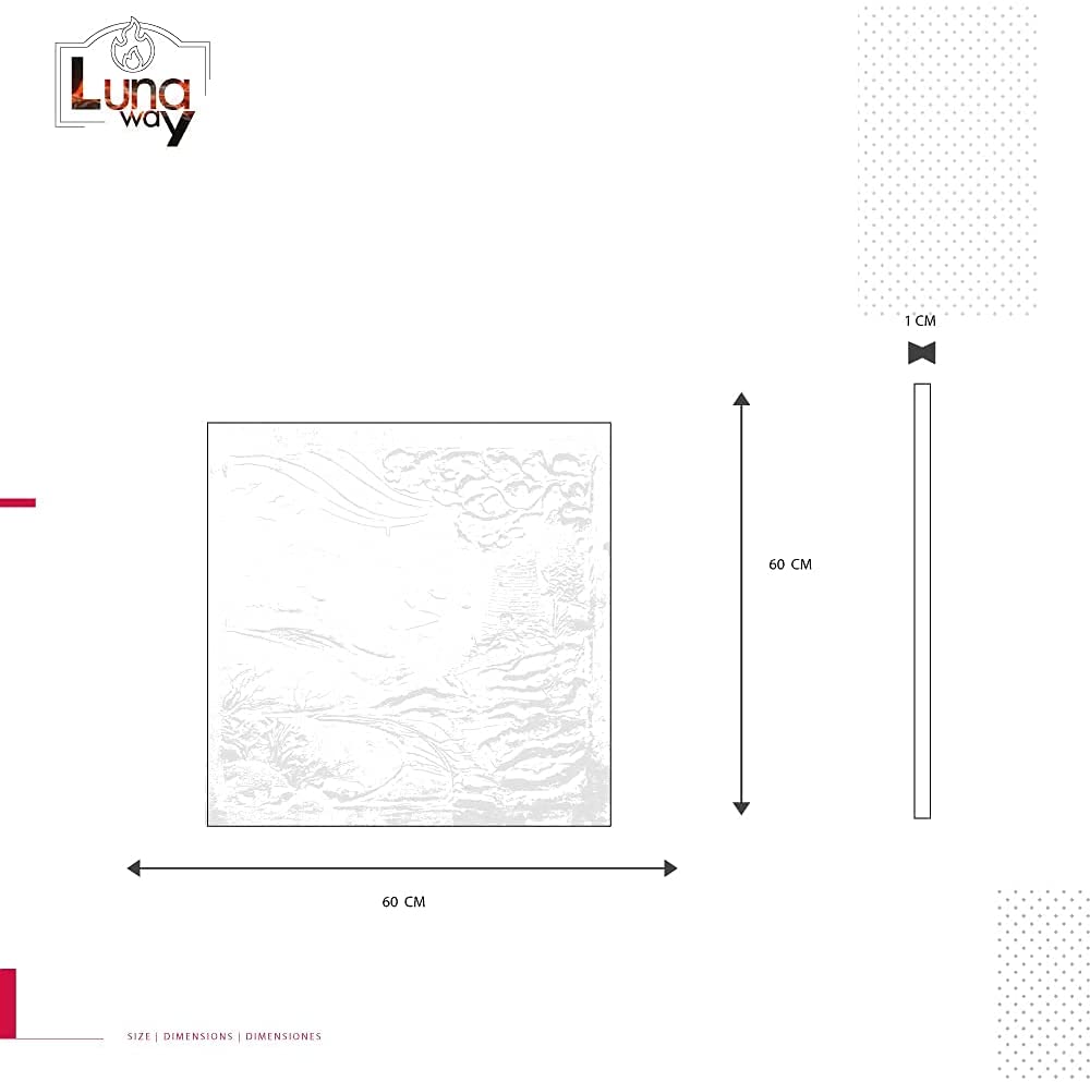 Lastra in ghisa decorata Paesaggio - CM 60 x 60 h x 1 - immagine 4
