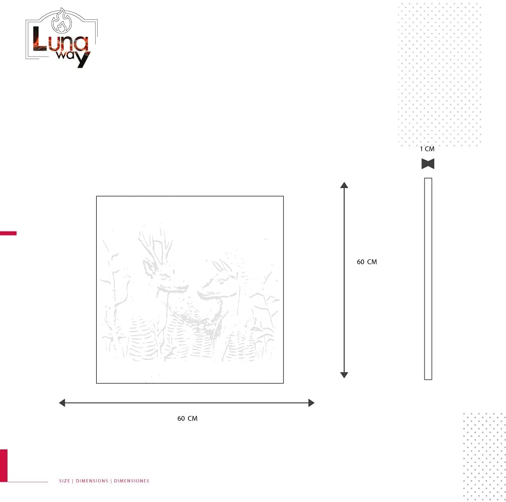 Lastra in ghisa per camino Cerbiatti CM. 60x60 SP. 1 - immagine 6