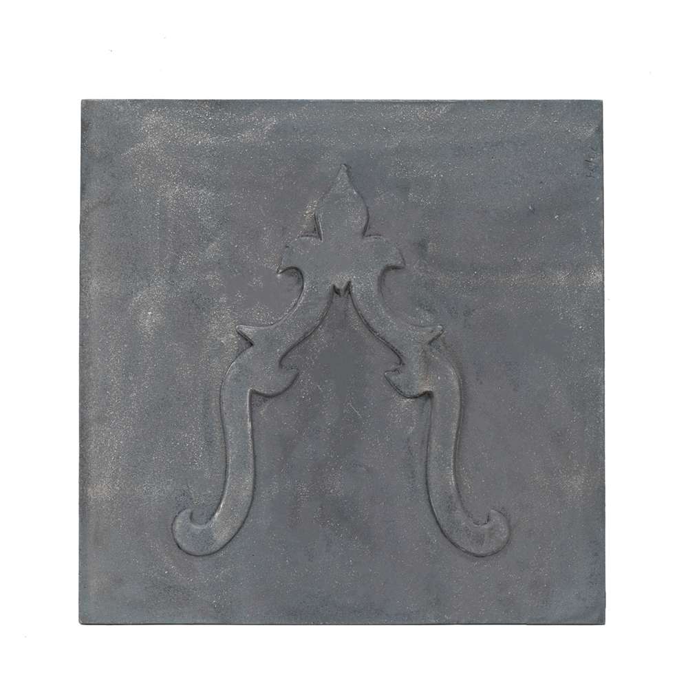 Lastra in ghisa per camino Giglio CM. 60x60 SP. 1 - immagine 2