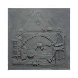 Lastra in ghisa decorata Focolare – CM. 69 x 68 h x 1