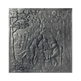 Lastra in ghisa per camino  Taverna cm. 60×60 sp. 1