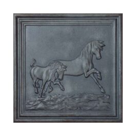 Lastra in ghisa decorata Cavalli – CM 50×50 SP. 1