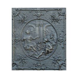 Lastra in ghisa decorata Dei – CM. 58 x 67 h x 1