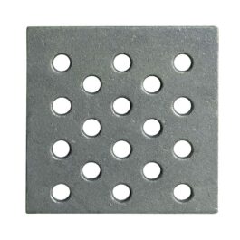 Griglia in ghisa per raccolta cenere 16 x 16 h cm – Spessore 0,6 cm su 3 lati e Spessore Centrale 1 cm