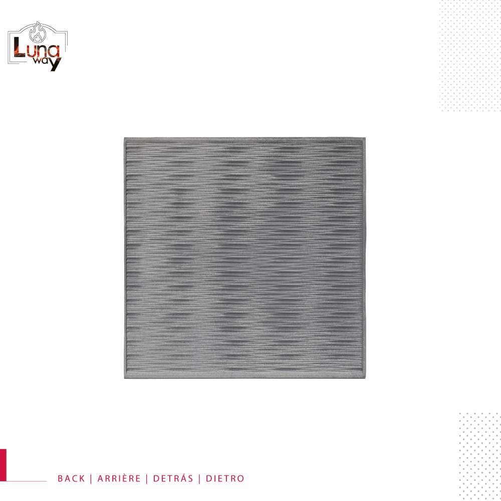 Lastra in ghisa per camino Edge cm 60x60 Sp. 1 - immagine 4
