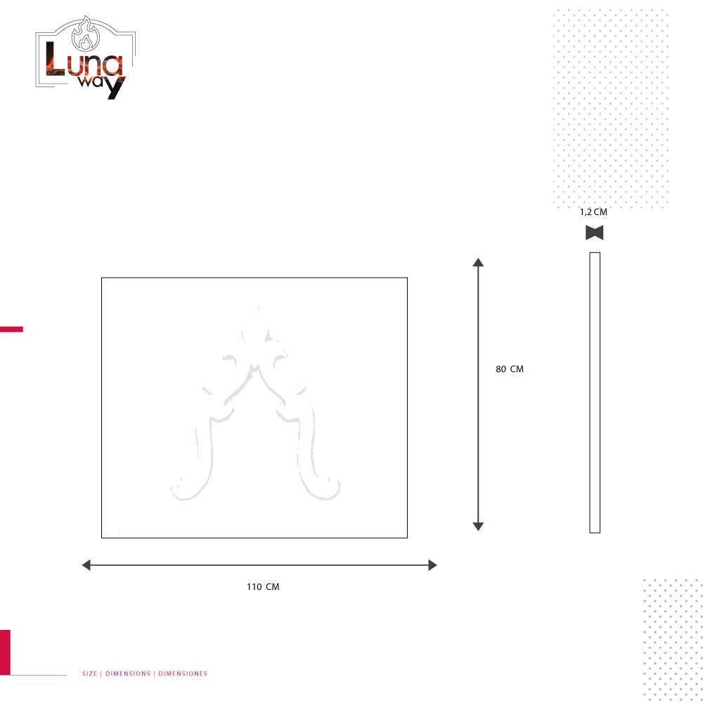 Lastra in ghisa per camino Giglio cm 110x80 H. sp 1,2 - immagine 4