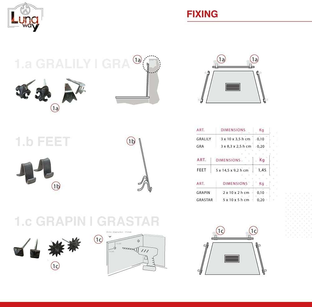 Lunaway Grappe di Fissaggio STAR 5X10X5H. - immagine 7