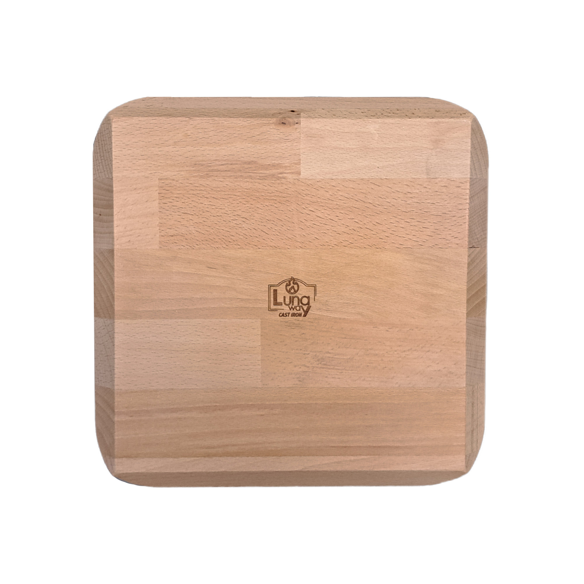 Piatto in Ghisa Smaltata + Base in Legno di Faggio - immagine 5