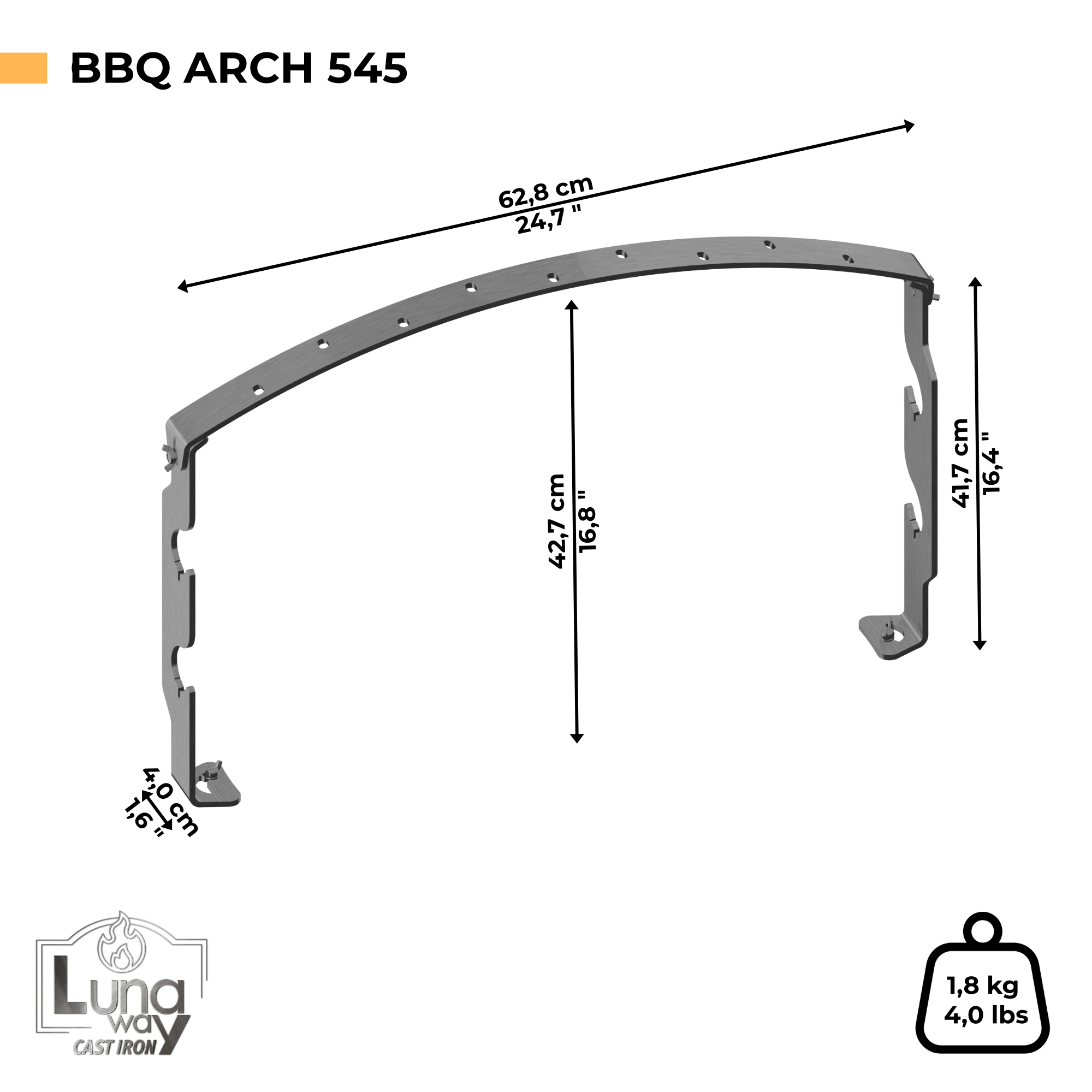 BBQ ARCH 545 - Arco per Spiedi e Cottura Sospesa BBQ - immagine 2